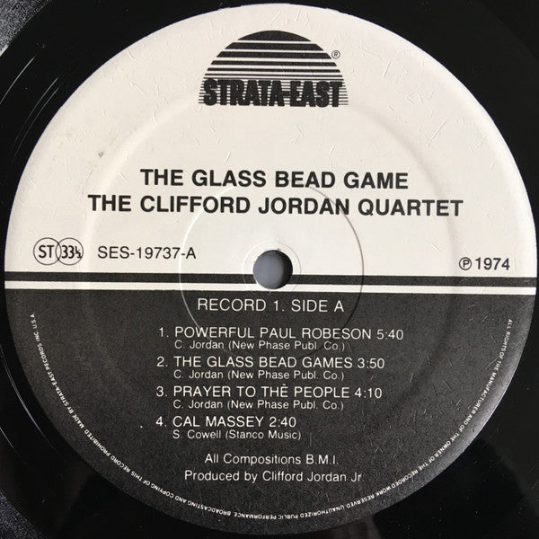 Clifford Jordan Quartet : Glass Bead Games (2xLP, Album, RE)