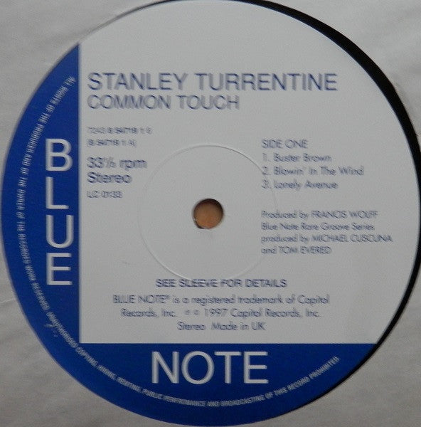 Stanley Turrentine, Shirley Scott : Common Touch (LP, Album, RE)