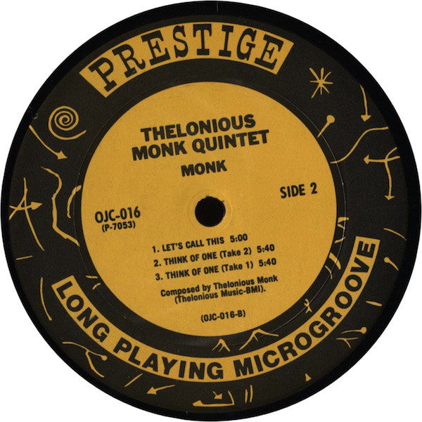 Thelonious Monk with Sonny Rollins and Frank Foster : Monk (LP, Album, RE, RM)