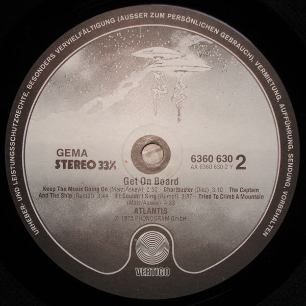 Atlantis (12) : Get On Board (LP, Album, Promo)