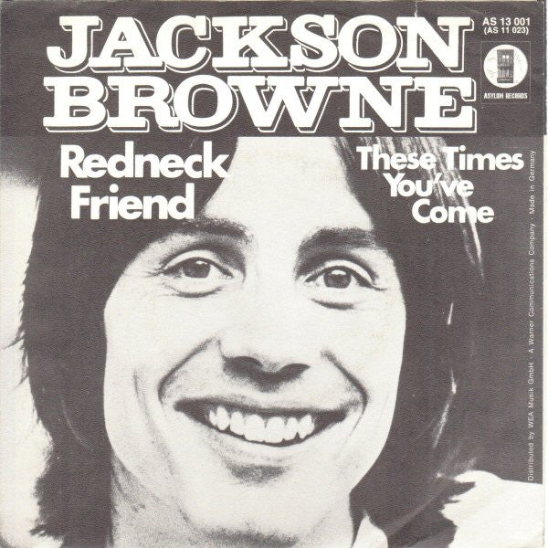 Jackson Browne : Redneck Friend (7")