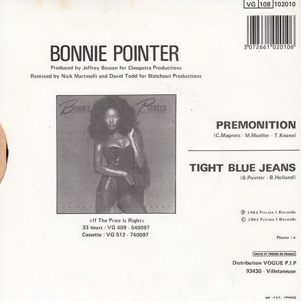 Bonnie Pointer : Premonition (7", Single)