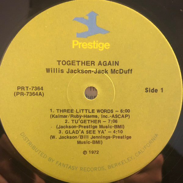 Willis Jackson With Brother Jack McDuff : Together Again! (LP, Album, RE)