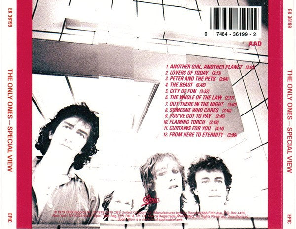 The Only Ones : Special View (CD, Comp, RE)