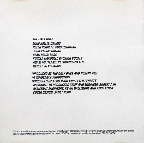 The Only Ones : Special View (CD, Comp, RE)