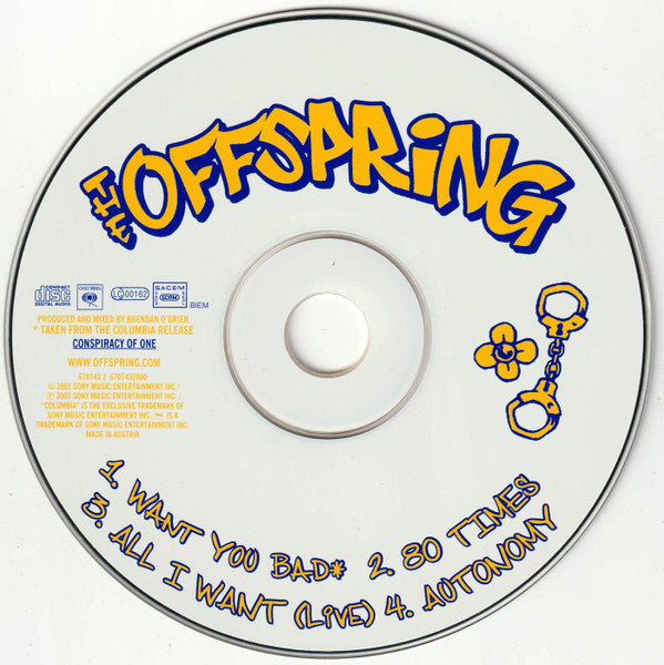 The Offspring : Want You Bad (CD, Maxi)
