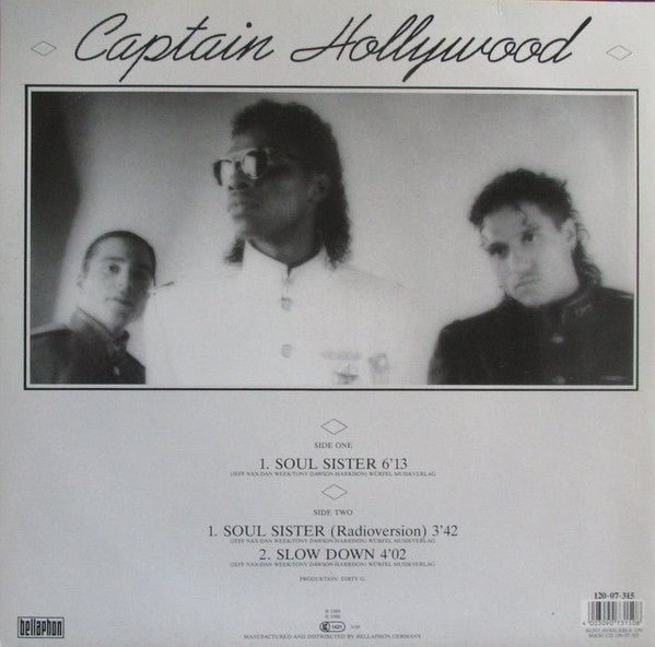 Captain Hollywood : Soul Sister (12")