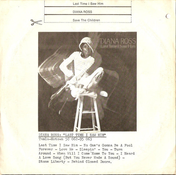 Diana Ross : Last Time I Saw Him (7", Single)