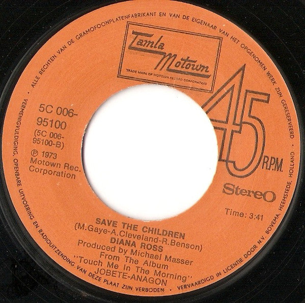 Diana Ross : Last Time I Saw Him (7", Single)