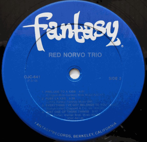 The Red Norvo Trio : Red Norvo Trio (LP, Album, RE)