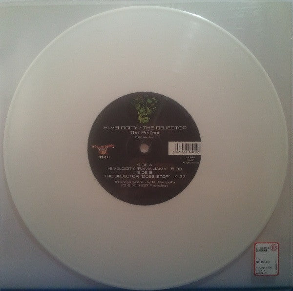 Hi-Velocity* / The Objector : The Project (10", Whi)