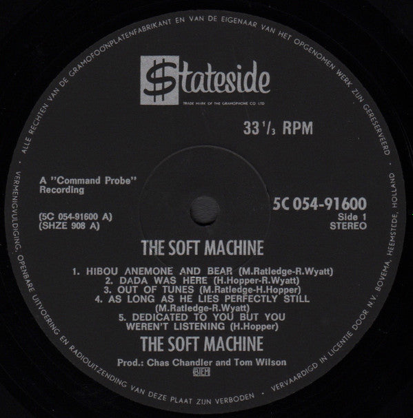 Soft Machine : The Soft Machine (LP, Comp)