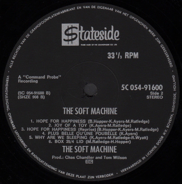 Soft Machine : The Soft Machine (LP, Comp)