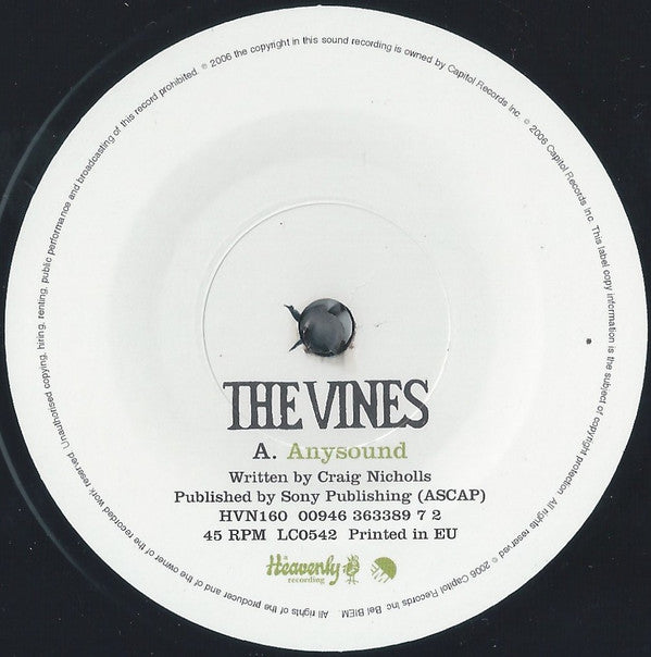 The Vines : Anysound (7", Single, Ltd, 1 o)