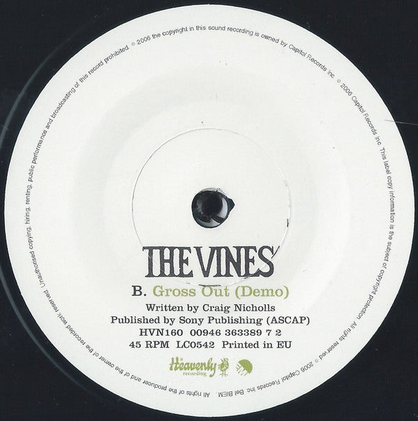 The Vines : Anysound (7", Single, Ltd, 1 o)