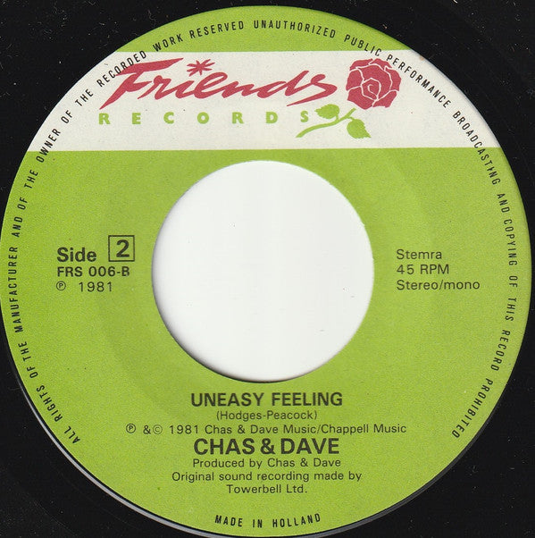 Chas And Dave : Rabbit (7", Single)