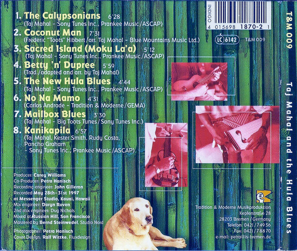 Taj Mahal And The Hula Blues Band : Taj Mahal And The Hula Blues (CD, Album, Dig)