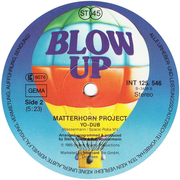 Matterhorn Project : Yo-Lollo-Diuh (12", Maxi)