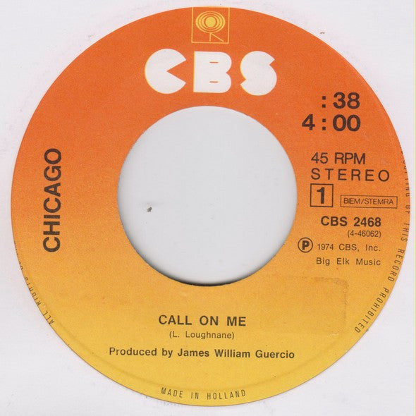 Chicago (2) : Call On Me (7", Single)