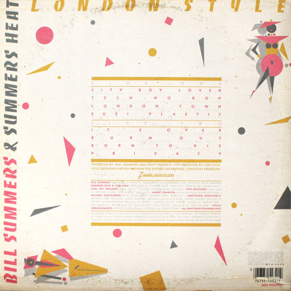Bill Summers & Summers Heat : London Style (LP, Album, Glo)