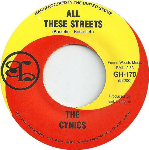 The Cynics (2) : Private Suicide / All These Streets (7", Single)