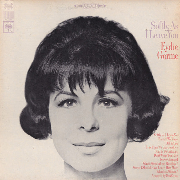 Eydie Gormé : Softly, As I Leave You (LP, Album)