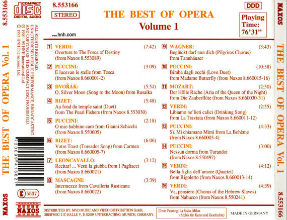 Various : The Best Of Opera Vol. 1 (CD, Comp)