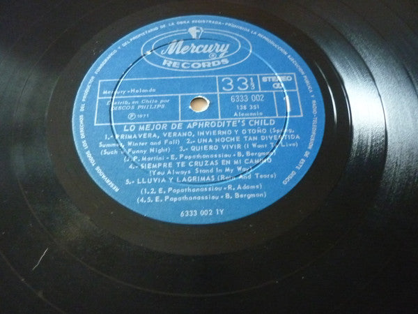 Aphrodite's Child : Best Of Aphrodite's Child (LP, Comp)