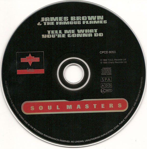 James Brown & The Famous Flames : Tell Me What You're Gonna Do (CD, Comp, RM)