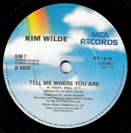 Kim Wilde : Hey Mister Heartache (7", Single, Pap)