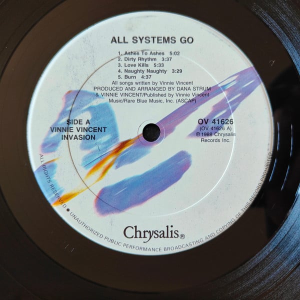 Vinnie Vincent Invasion : All Systems Go (LP, Album)
