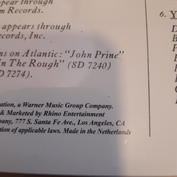 John Prine : Common Sense (LP, Album, RE, 180)