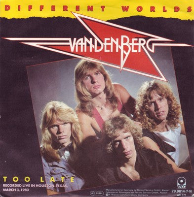 Vandenberg : Different Worlds (7", Single)