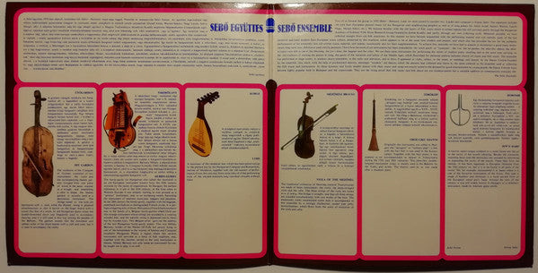 Sebő Együttes* = Sebő Ensemble : Sebő Együttes = Sebő Ensemble (LP, Album, Gat)