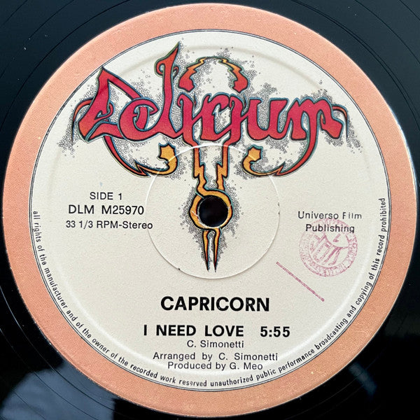 Capricorn (3) : I Need Love (12")
