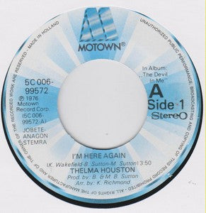 Thelma Houston : I'm Here Again (7")