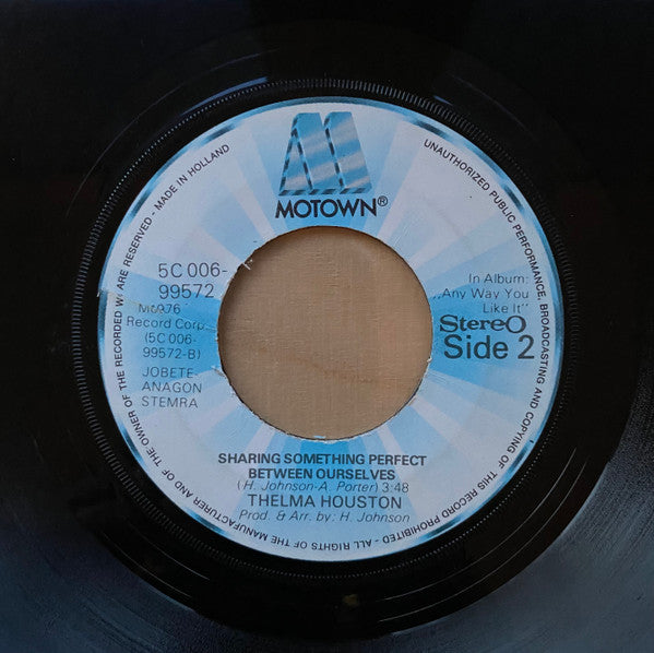 Thelma Houston : I'm Here Again (7")