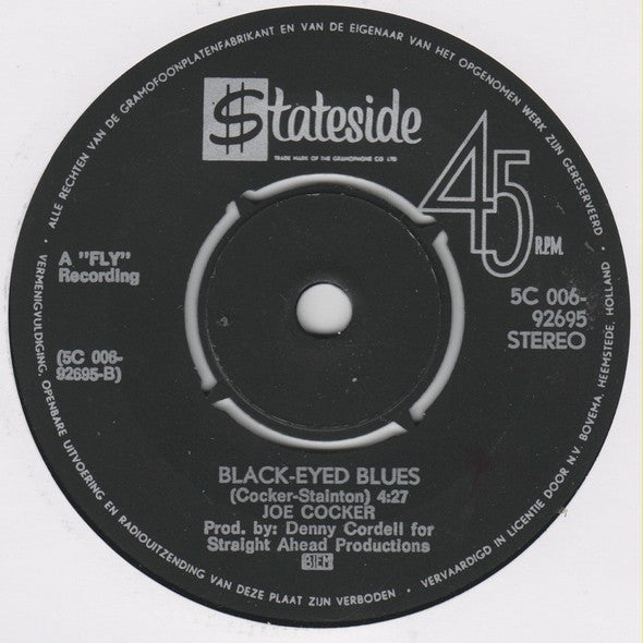 Joe Cocker : High Time We Went (7", Single, Pin)