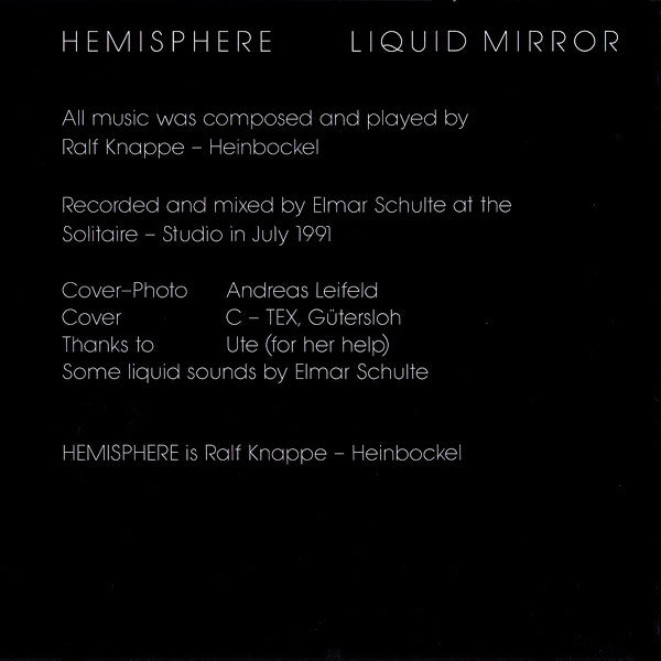 Hemisphere : Liquid Mirror (CD, Album)