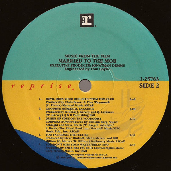 Various : Music From The Film Married To The Mob (LP, Comp)