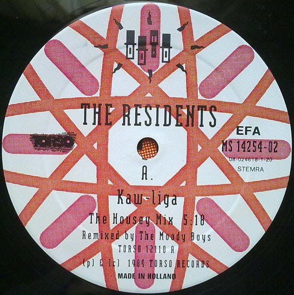 The Residents : Kaw-Liga  Housey Mix (12", Maxi)