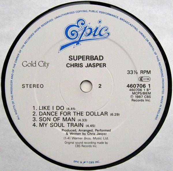 Chris Jasper : Superbad (LP, Album)