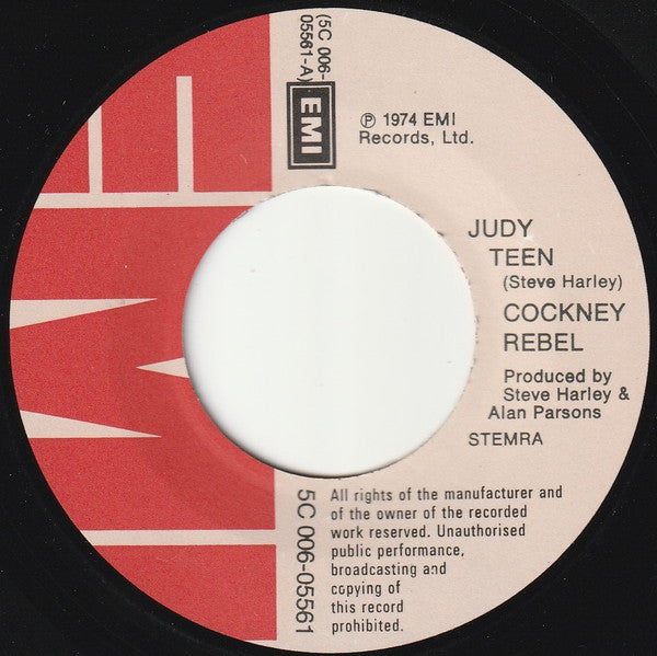 Cockney Rebel : Judy Teen (7", Single)