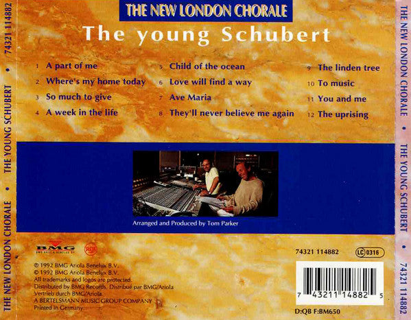 New London Chorale : The Young Schubert (CD, Album)