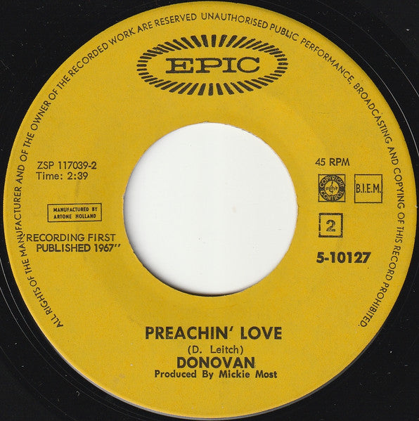 Donovan : Epistle To Dippy (7", Single)