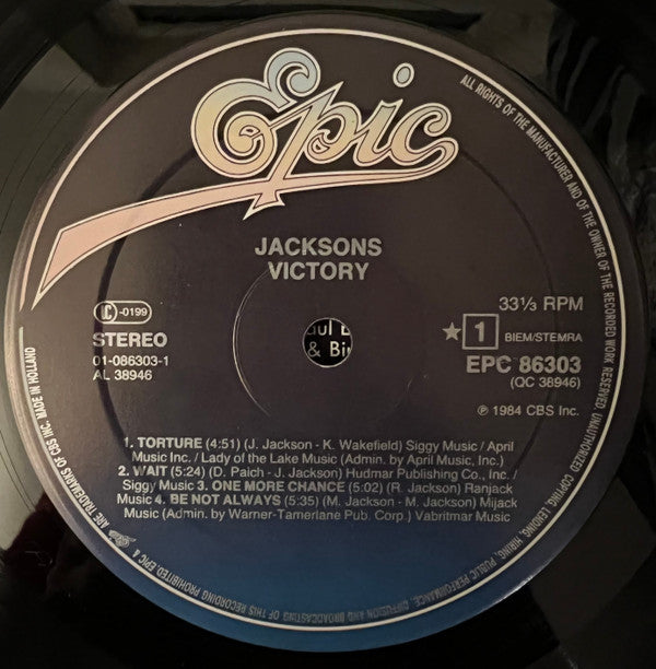 The Jacksons : Victory (LP, Album, Gat)