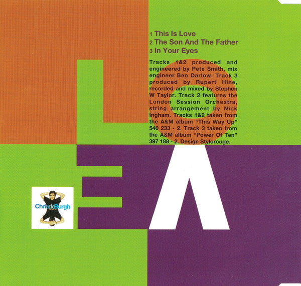 Chris de Burgh : This Is Love (CD, Single)
