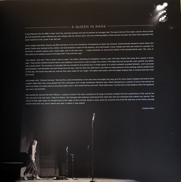 Joni Mitchell : Live At Carnegie Hall - 1969 (3xLP, Ltd)