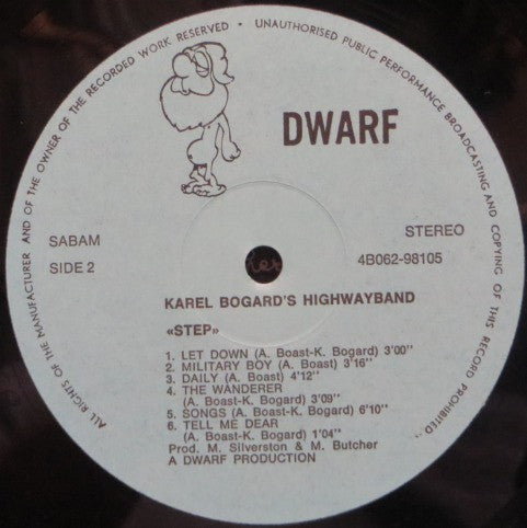 Karel Bogard's Highwayband : Step (LP, Album)