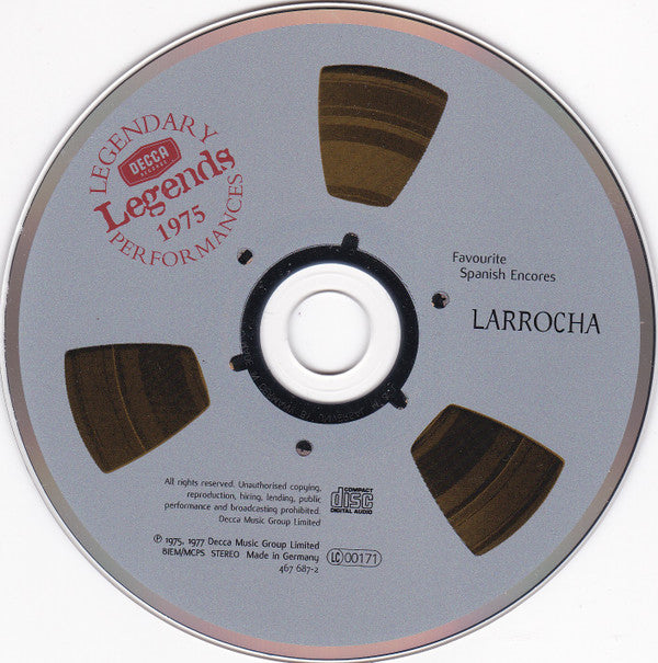 Alicia De Larrocha : Favourite Spanish Encores (CD, RE, RM)